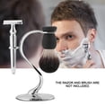 thumbnail image 3 of Soporte para maquinilla de afeitar de seguridad para hombres, soporte para brocha de afeitar de aleació de zinc, soporte para maquinilla de afeitar anticaracterística, 3 of 7