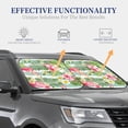 thumbnail image 4 of Balery 2 Piece Tropical Flamingo Car Windshield Sun Shade|Foldable Front Windshield Shade for Car Front Window for Most Sedans SUV Truck-Small, 4 of 7