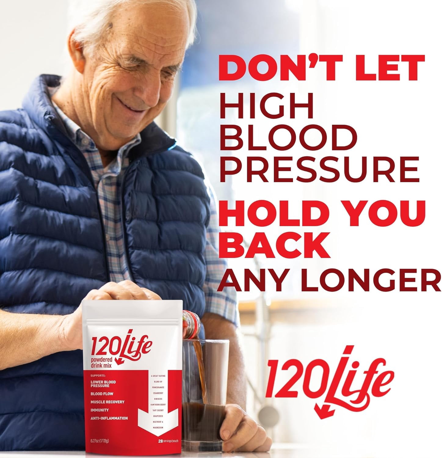 120/Life Powdered Drink Mix 28 Servings/Pouch (Powder)