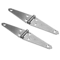 thumbnail image 4 of HINTRMENT 2Pcs Metal Gate Hinges Silver Heavy Duty Use for Garage and Closet, 4 of 6