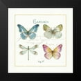 thumbnail image 2 of Audit, Lisa 12x12 Black Modern Framed Museum Art Print Titled - Rainbow Seeds Butterflies IV, 2 of 5