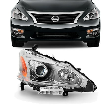 - Fits 2013-2015 Altima 4DR Sedan Passenger Side Projector Headlights Replacement