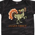 thumbnail image 4 of Inktastic Clever Turkey Thanksgiving Dinosaur Boys or Girls Baby Bodysuit, 4 of 5