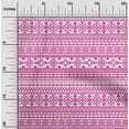 thumbnail image 1 of oneOone Cotton Poplin Fuschia Pink Fabric Geometric Tribal Sewing Material Print Fabric By The Yard 42 Inch Wide, 1 of 4