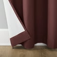 thumbnail image 5 of Sun Zero Cyrus Thermal 100% Blackout Back Tab Curtain Panel, 40"X84", Wine, 5 of 8