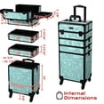 thumbnail image 4 of Byootique Rolling Makeup Train Case with Portable Cube Case Cosmetic Organizer, 4 of 9