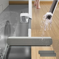 Suction Sponge Foam Mop ,180 ° Rotatable Sponge Mop with Lifting Of Dewatering,Floor Scrubbers Household Cleaning Tool Save 50% off