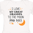 thumbnail image 4 of Inktastic I Love My Great Grandpa to the Moon and Back Boys or Girls Long Sleeve Baby Bodysuit, 4 of 5