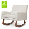 thumbnail image 6 of Nursery Works Sleepytime Modern Fabric Rocker in Performance Cream with Walnut Legs, 6 of 7