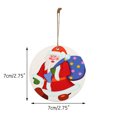 thumbnail image 2 of Adornos navideños Tarjeta colgante de madera de Navidad Decoración de árbol de Navidad de madera de doble cara Wmkox8yii gf9205, 2 of 8