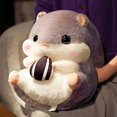 thumbnail image 1 of Cobertura de almohada de mano cálida bonita, edredón de doble uso para niñas y niños, coche de dormir dos en uno, muñeco de hámster de oficina, regalo para niños y niñas Afortunado Sencillez, 1 of 4