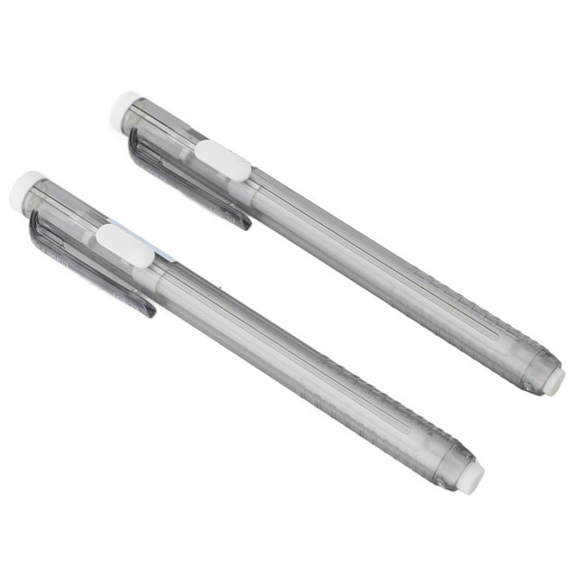 Mechanical Eraser Pen, Multipurpose Sturdy 2Pcs Pen Retractable Eraser Pen Easy To Use Lightweight for Painting Writing