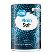 Great Value Plain Salt, 26 oz
