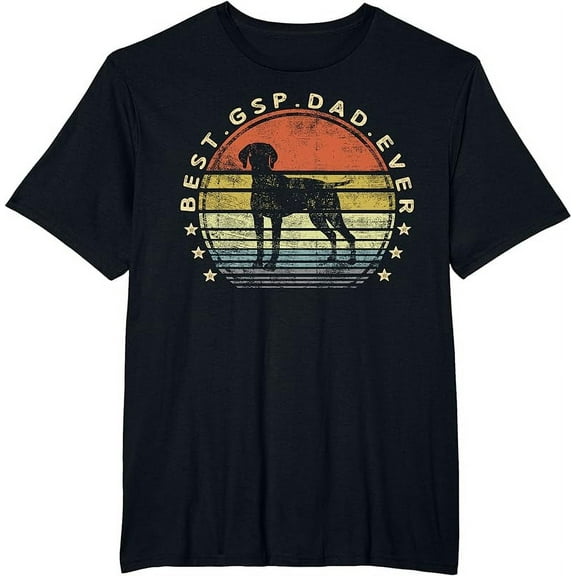 Best GSP Dad Ever Dog Lover Owner German Shorthaired Pointer T-Shirt