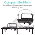 thumbnail image 2 of Vive Adjustable Bed Base Frame Twin – Electric Heavy-Duty Metal Platform with Head & Foot Incline, Remote Control, Dual USB Ports, Easy Assembly, Fits Hospital Mattress, 2 of 10