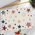 thumbnail image 2 of CHELIASD Independence Day Doormat Rustic American Patriotic Gnomes and Flag Colorful Floral Indoor Doormat 4 of July Patriotic Floor Mat Low Profile Rug for Home Office, 2 of 9