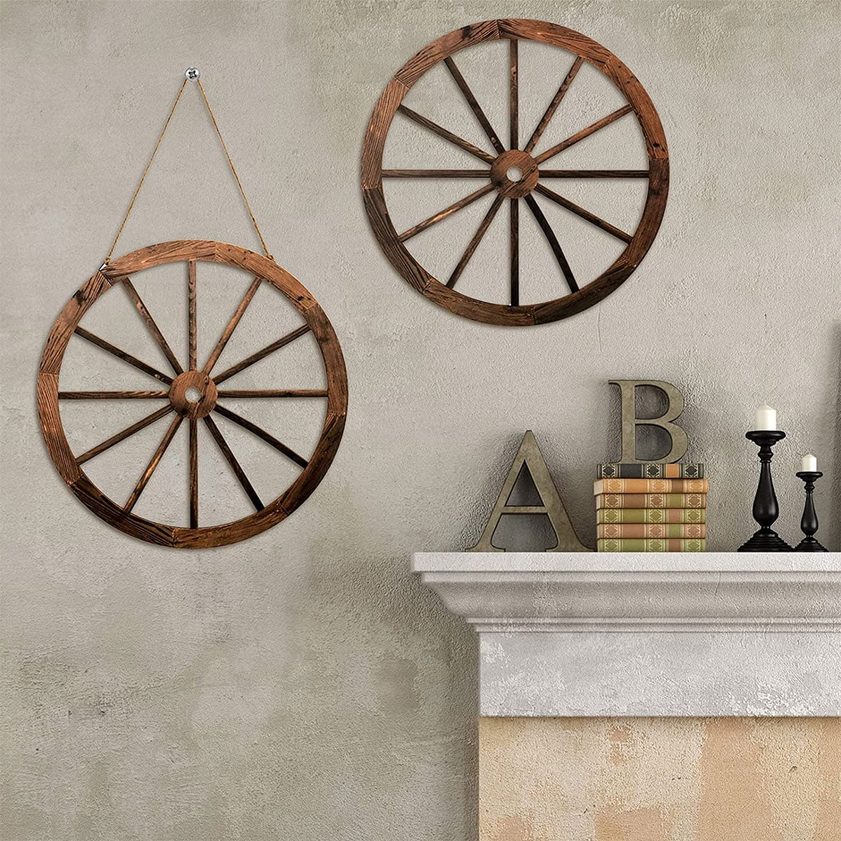 Wagon Wheel Coat Hooks