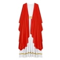 thumbnail image 4 of DPOIS Kids Girls Greek Toga Dress Ancient Roman Empress Dress Red 14, 4 of 5