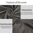 thumbnail image 4 of HOTBEST Velvet Tub Chair Cover Slipcover High Stretch Club Chair Cover Sofa Couch Cover for Living Room, 4 of 7