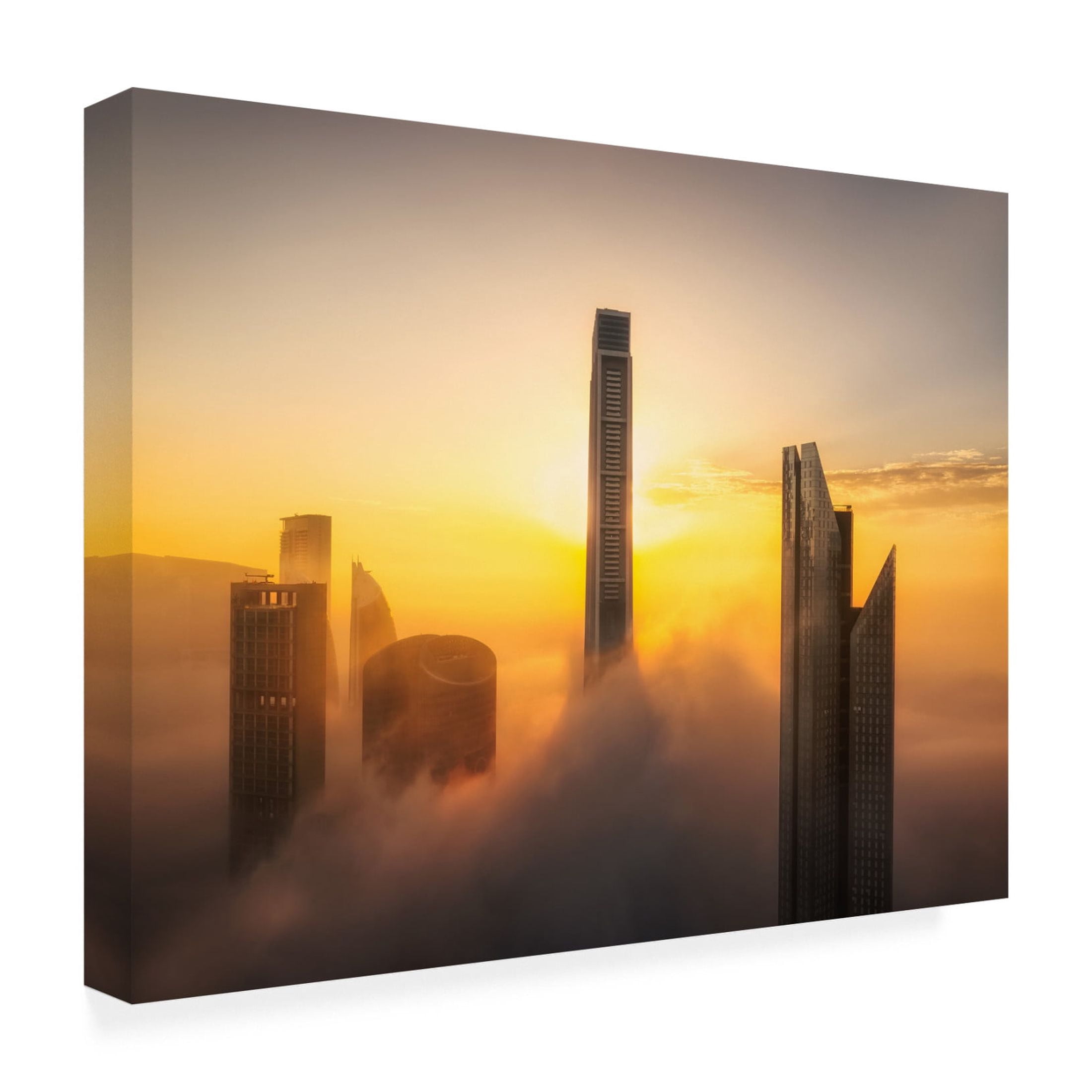 Canvas Wall Art - Joanaduenas 'Good Morning Dubai' Wall Art for Living Room, Bedroom, or Office D?cor by Trademark Fine Art - 19 x 14 Inches