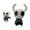 #006#- Black, variant on Hollow-Knight: Silksong Game Character Collectible Figure Statue，Popular Game Hollow-Knight Action Figure, A Gift for Game Fans and Friends, Red