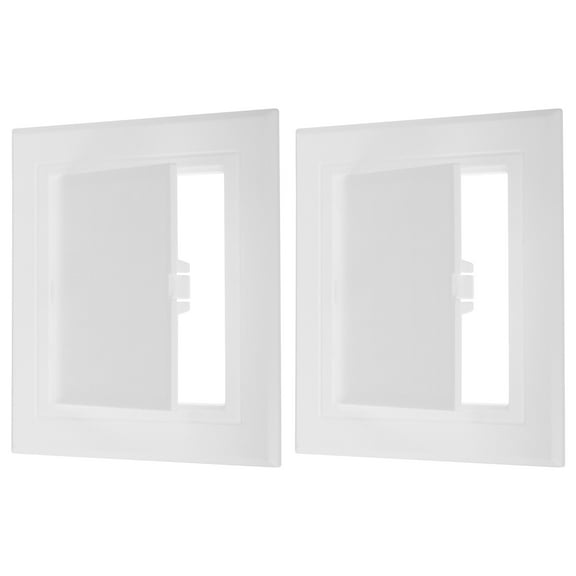 4x4 inch(95x95mm) Removable Hinged Access Panel, 2 Pcs ABS Plumbing Access Doors Easy Wall Hole Cover, White