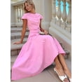 thumbnail image 2 of Women 2 Piece Lounge Sets Matching Vacation Outfits Top and Skirt Sets Pink S, 2 of 9