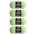 thumbnail image 3 of 4 piezas de hilo luminoso que brilla en la oscuridad, 64 yardas por rollo, hilo de chenilla de 4 mm Verde, 3 of 9