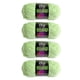 thumbnail image 3 of 4x Hilo de chenilla que brilla en la oscuridad Hilo luminoso de 4 mm para manualidades creativas de bricolaje Verde, 3 of 9
