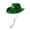 Green4, variant on St Patrick's Day Irish Style Cowboy Hat for Casual Stage Events and Queuing Celebrations Green4 One Size
