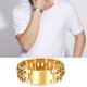thumbnail image 4 of Guardurnaity Punk Jesús Titanio Acero Ancho Brazalete Acero inoxidable Regalo de cadena de moda Grabado Cool Men Dual Ropa, zapatos y accesorios Miscelánea Dorado Vidriar Guardurnaity AP014600-05, 4 of 6