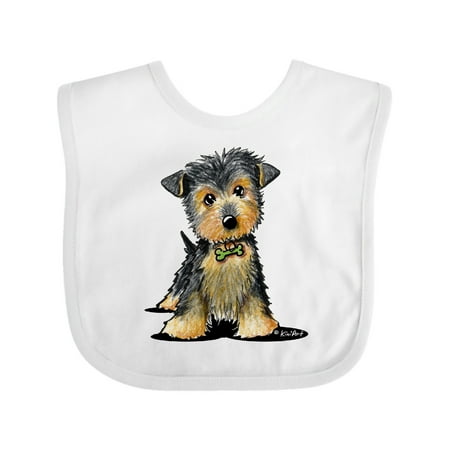 

Inktastic Little Gent Yorkie Gift Baby Boy or Baby Girl Bib