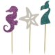 thumbnail image 1 of 24 piezas de decoración para cupcakes Zhivalor cola de sirena caballito de mar, 1 of 1