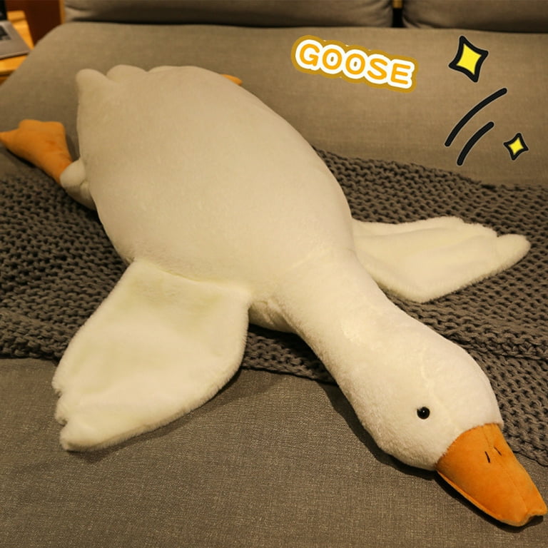 Super Soft Goose Plushies Hugging Pillow Duck Stuffed Animal Giant White Goose Stuffed Animal Pillow for Office Home Travelling Great Gifts for Every
