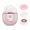 Pink, variant on QuAngy Electric Facial Cleansing Brush, 3-Speed Face Scrubber with 2 Brush Heads and Wireless Charging