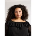 thumbnail image 3 of Sofia Jeans Women's and Women's Plus Off Shoulder Top with Long Sleeves, Sizes XS-5X, 3 of 4