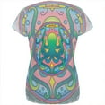 thumbnail image 2 of Mandala Trippy Stained Glass Octopus All Over Womens T Shirt Multi MD, 2 of 2