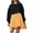 Yellow, variant on IROINNID Long Sleeve Dress for Women Loose Round Neck Long Sleeve Comfy Printing Dresses ,Black
