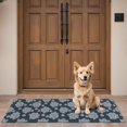 thumbnail image 4 of Blue White Floral Pattern Door Rugs,Washable Non Slip Door Mats Indoor,Decorative Door Mats,Entry Mat Indoor for Entrance,Bedroom,Kitchen,Bathroom,16"x47", 4 of 6