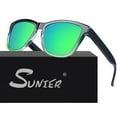 thumbnail image 3 of Sunier Vintage Polarized Sunglasses Stylish Gradient Frame for Young Women and Men, 3 of 7