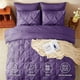 thumbnail image 2 of Juego de edredón CozyLux, tamaño queen, color morado, 7 piezas, 2 of 6