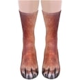thumbnail image 1 of Calcetines divertidos con pata de Animal, novedad en calcetines de animales, calcetines locos con pata de gato y perro en 3D, regalos de Navidad, calcetines de Navidad para hombres y mujeres JAMW Sencillez, 1 of 5