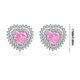 thumbnail image 3 of Pendientes de corazón para mujer | Pendientes de botón con forma de corazón | Joyería colgante hipoalergénica de cobre | Accesorios de moda románticos para uso diario, 3 of 6