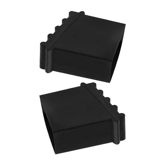 Pretyzoom 2Pcs Easy Install Ladder Rubber End Caps for Enhanced Grip and Safety