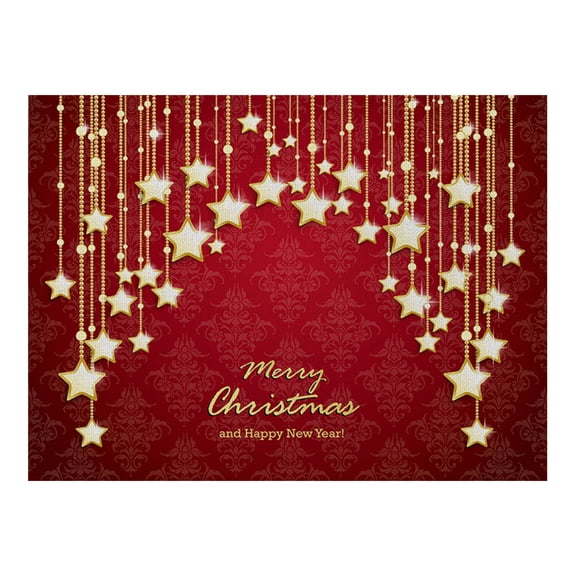 Clearance! Placemat under$1 Waterproof Red Christmas Placemats for Dining Table 32 X 21 Cm Seasonal Winter Xmas Snowflakes Holiday Washable Table Mats