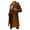Brown, variant on Ozmmyan Womens Warm Faux Coat Cardigan Winter Solid Long Sleeve Outerwear
