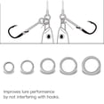 thumbnail image 1 of 200pcs Pesca Anillos divididos de Acero Inoxidable Anillo de Cierre Doble Anillo de se?uelos de Pesca de Alta Resistencia Anillo de se?uelo de Pesca Conjunto de Aparejos de Pesca Ecomeon no, 1 of 5
