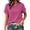 tshirts 31#RD2, variant on oqasdz Women's T Shirts Solid Color V Neck Button Detail Top Stylish Casual Blouse Short Sleeve Crewneck Soft Everyday Wear T-Shirts,Black,3XL