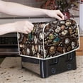 thumbnail image 2 of Yuyamidu Coffee Theme Toaster Covers 2 Slice Bread Toaster Oven Dust Protection Cover Universal Wide Slot Small Appliance Dustproof Cover for Home Kitchen Counter, 2 of 7