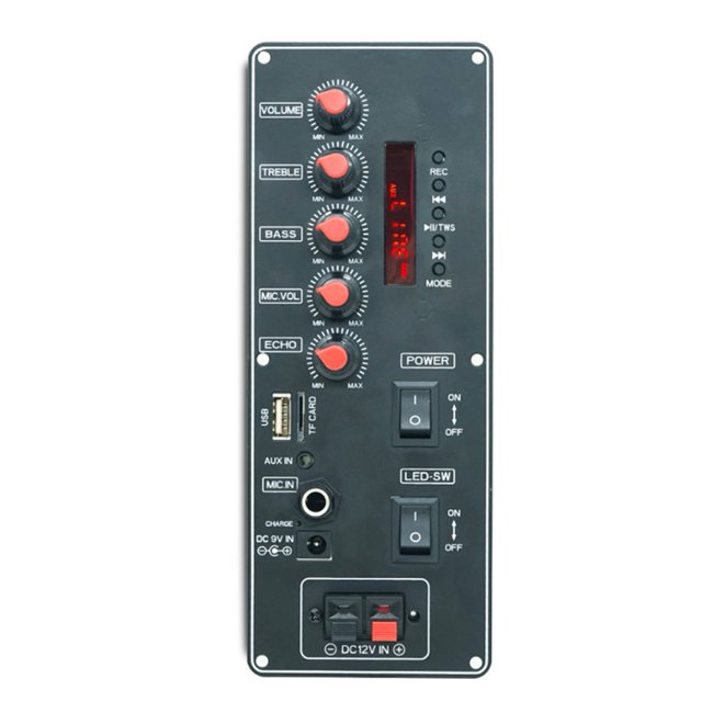 Placa Decodificadora de MP3 con Perilla de Ajuste de Agudos y Graves. Compatible con Módulo Receptor de Audio MP3/WMA/WAV/Flac/Ape. Fácil de Usar.